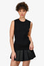 Pre-Loved Chanel™ Black Cotton Ribbed Sleeveless Top Size 42