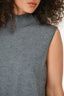 Hermes Grey Cashmere Mockneck Sleeveless Top Size 44