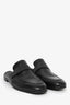 Brunello Cucinelli Black Leather Bead Detail Slip On Loafers Size 40