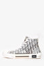 Christian Dior Navy Oblique B23 High Top Sneakers Size 46