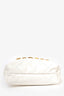 Pre-Loved Chanel™ 22 White Lambskin Mini Hobo