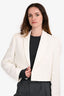 Brunello Cucinelli White Cropped Blazer Size 42