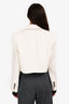 Brunello Cucinelli White Cropped Blazer Size 42