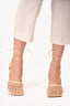 Bottega Veneta Cream Stretch Web Heels Size 37