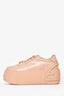 Fendi Blush Leather Low Top Platform Sneakers Size 37