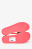 Pre-Loved Chanel™ Pink Rubber Camellia Flower Thong Sandals Size 37