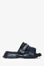 Christian Dior Navy J'Adior Velcro Slides Size 36