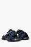 Christian Dior Navy J'Adior Velcro Slides Size 36