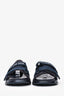 Christian Dior Navy J'Adior Velcro Slides Size 36