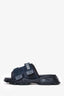 Christian Dior Navy J'Adior Velcro Slides Size 36