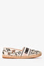 Christian Dior Cream Floral Canvas Espadrilles Size 37