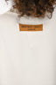 Louis Vuitton White Graphic Short-Sleeve Crewneck Size M