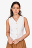 SIR The Label White Linen Vest Top Size 0