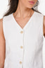 SIR The Label White Linen Vest Top Size 0