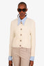 Ba&sh White Chunky Knit Cardigan Size X-Small