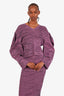Stella Mccartney Purple Puffed Long-Sleeve Sweater Size 40