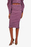 Stella Mccartney Purple Midi Length Skirt Size 40