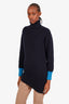 Sportmax Navy Blue Cashmere Turtle Neck Sweater Size S (As Is)