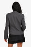 Theory Grey Wool Open Blazer Size 6