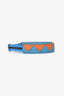 Prada Blue/Orange Leather Chevron Elastic Bracelet