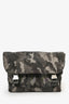 Prada Green Distressed Camouflage Nylon Messenger Bag