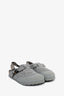 Dior X Birkenstock Grey Wool 'Tokio' Sandals Size 43 Mens