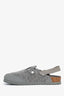 Dior X Birkenstock Grey Wool 'Tokio' Sandals Size 43 Mens