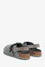 Dior X Birkenstock Grey Wool 'Tokio' Sandals Size 43 Mens