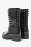 Valentino Black Rubber Rockstud Rainboots Size 37