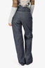 Brunello Cucinelli Dark Denim 'Relaxed Straight' Jeans with Beaded Detail Belt Size 4