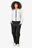 Jonathan Simkhai Black Satin Utility Pants with Grommet Detail Size 6