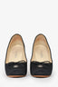 Pre-Loved Chanel™ Black Cloth CC Heels Size 36