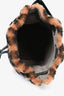 Fendi Brown/Black FF Sherpa Mon Tresor Bucket Bag