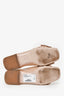 Miu Miu Beige Patent Leather Bow Detailed Loafers Size 35