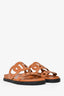 Hermès Brown Leather Extra Sandals Size 35