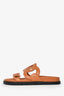 Hermès Brown Leather Extra Sandals Size 35