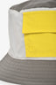 Hermès grey/Yellow Tri-Colour Nylon Bucket Hat Size 61