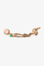 Christian Dior Antique Gold Tone Gem Studded J'Adior Ear Cuff