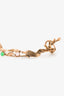 Christian Dior Antique Gold Tone Gem Studded J'Adior Ear Cuff