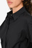 Hermes Black Cinched Waist Detailed Button Up Long Sleeve Shirt Size 34