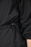 Hermes Black Cinched Waist Detailed Button Up Long Sleeve Shirt Size 34
