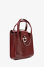 Cartier Burgundy Leather Panthère Top Handle Bag with Strap