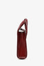 Cartier Burgundy Leather Panthère Top Handle Bag with Strap