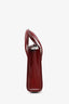 Cartier Burgundy Leather Panthère Top Handle Bag with Strap