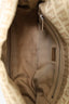 Fendi Beige FF Zucchino Double Flap Baguette Shoulder Bag