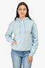 Jacquemus Blue Embroidered Logo Hooded Sweater Size XS
