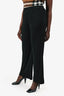 Jean Muir Black Sheer Pant Size 16 UK