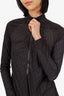 Christian Dior Black Oblique Zip-up Top with Leggings Size S