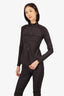 Christian Dior Black Oblique Zip-up Top with Leggings Size S