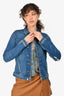 L'Agence Blue Denim Button Up Jacket Size S